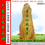 6米高大型景观黄蜡石 景区刻字门牌石 编号S3-0