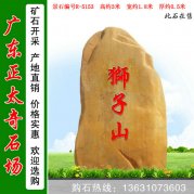 3米高产地黄蜡石 风景区刻字标志石 编号R-5153