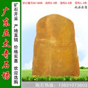 3.9米高黄蜡石 各种规格刻字石 编号A5-3008