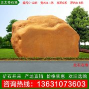 3米宽黄蜡石产地批发 校园文化石 编号C-1228